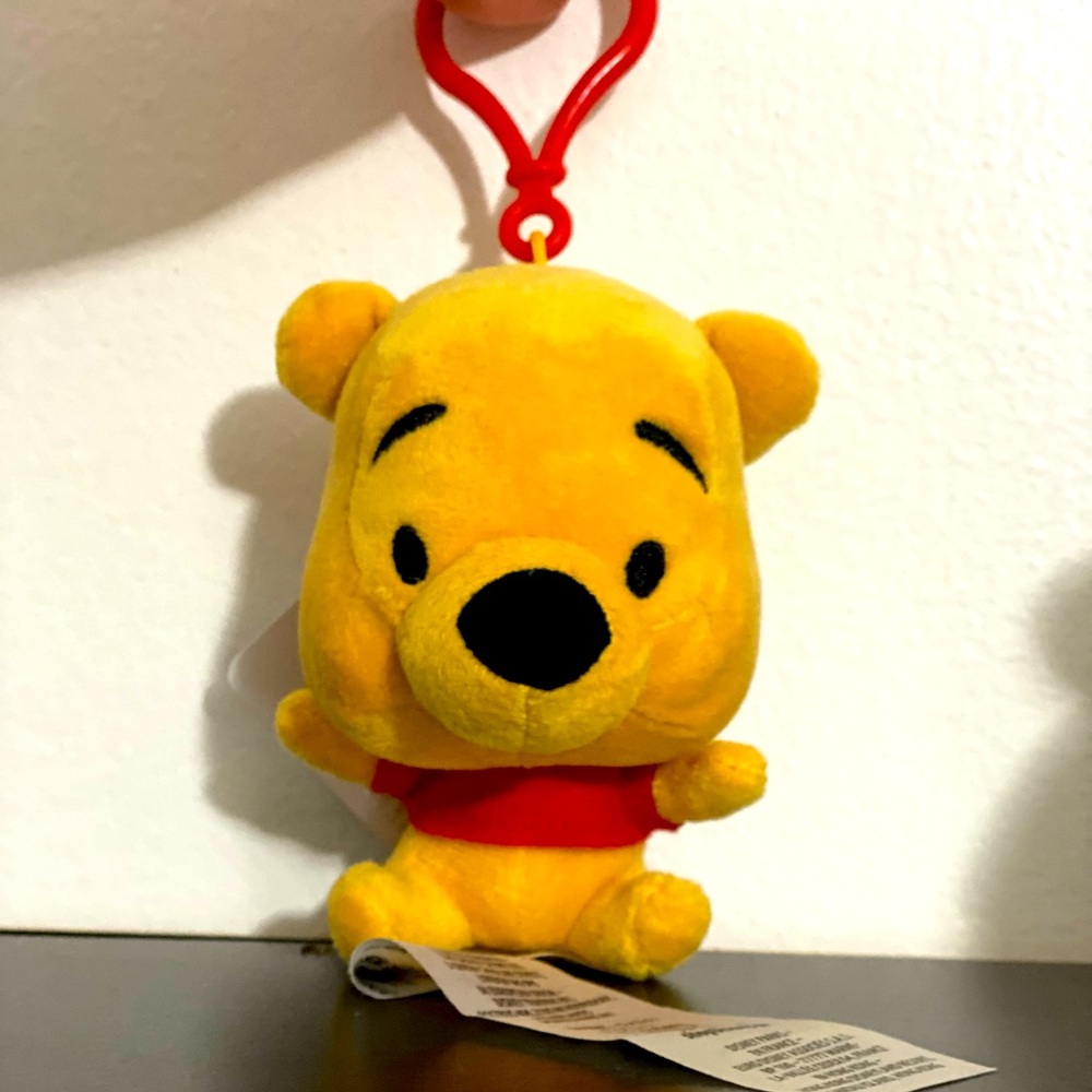 Disney Parks Winnie The Pooh Plush Keychain